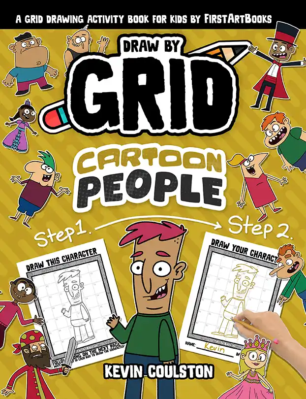 Cover of Draw by Grid: Cartoon People