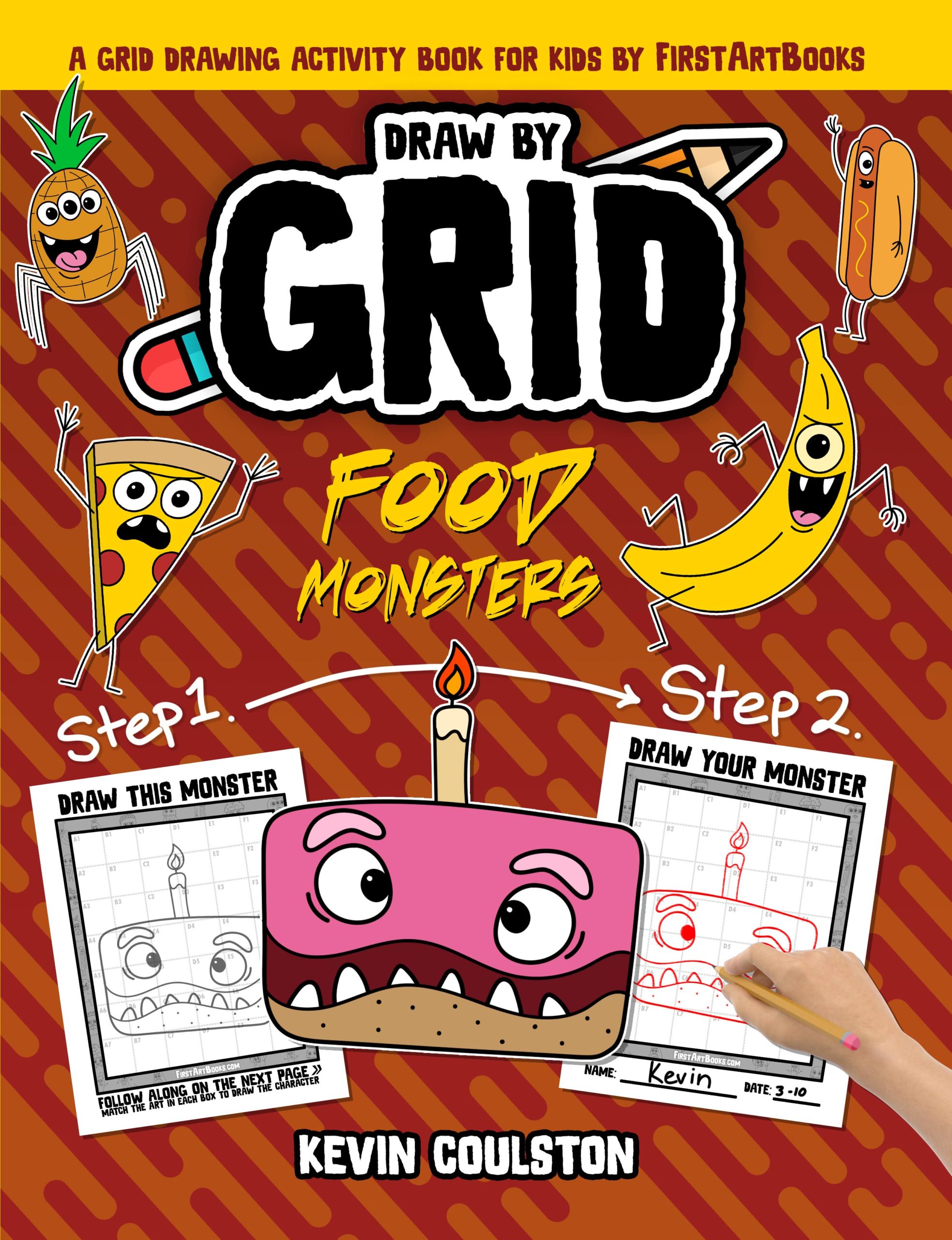 Cover of Draw by Grid: Food Monsters