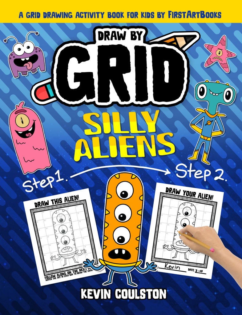 Cover of Draw by Grid: Silly Aliens