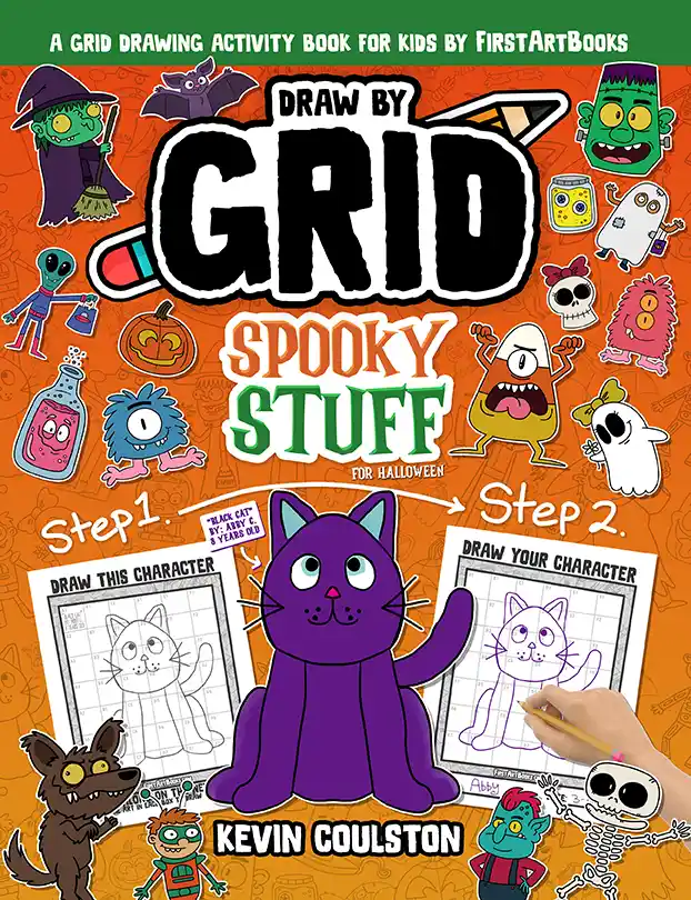 Cover of Draw by Grid: Spooky Stuff For Halloween