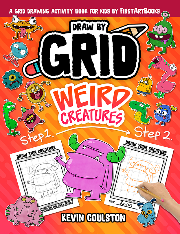 Cover of Draw by Grid: Weird Creatures