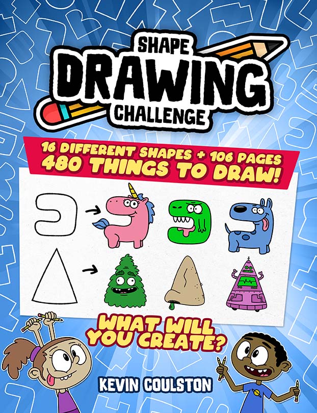 Cover of Shape Drawing Challenge - An All-Ages Activity Book That Boosts Creativity And Imagination By Kevin Coulston